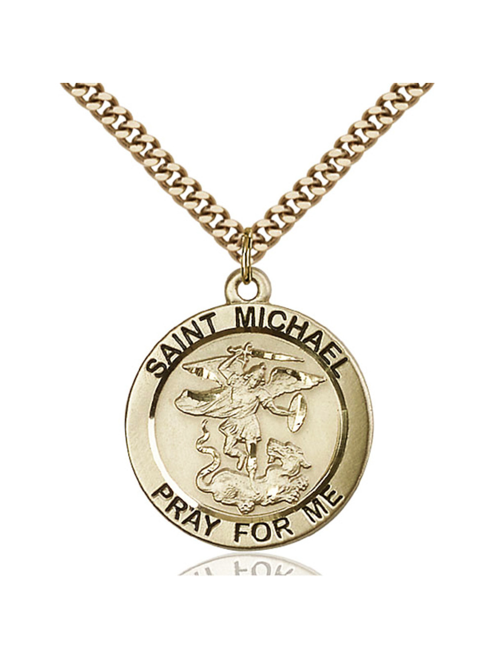 Bonyak Jewelry 18 Inch Rhodium Plated Necklace w// 4mm Red January Birth Month Stone Beads and Miraculous